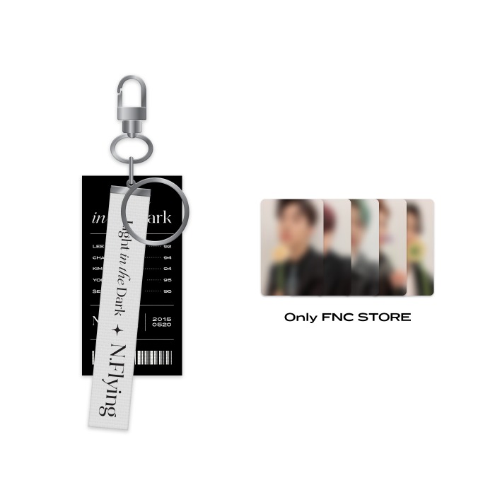 N.Flying 1st Photo Book [Light in the Dark] OFFICIAL MD - LABEL KEYRING
