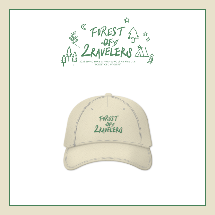 N.Flying  &#039;FOREST OF 2RAVELERS&#039; OFFICIAL MD_ BALL CAP