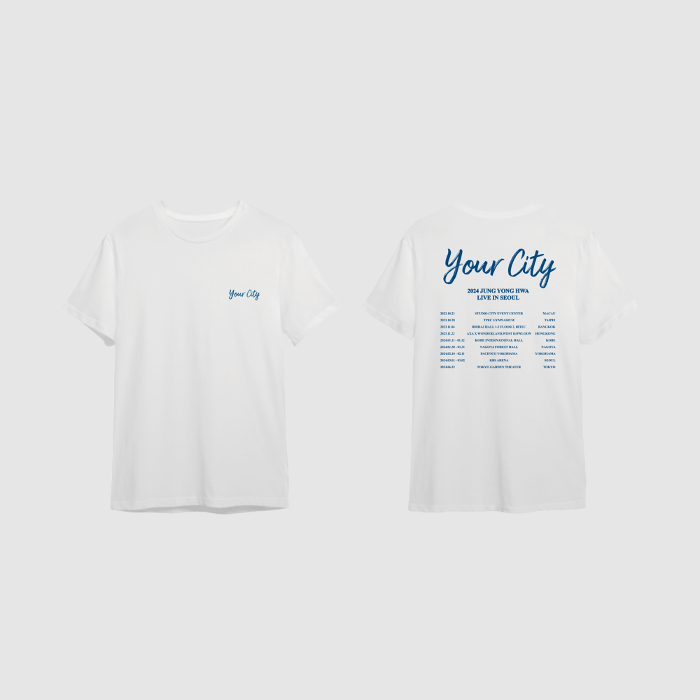 [On-line]  2024 JUNG YONG HWA LIVE &#039;YOUR CITY&#039; OFFICIAL MD _  T-SHIRT