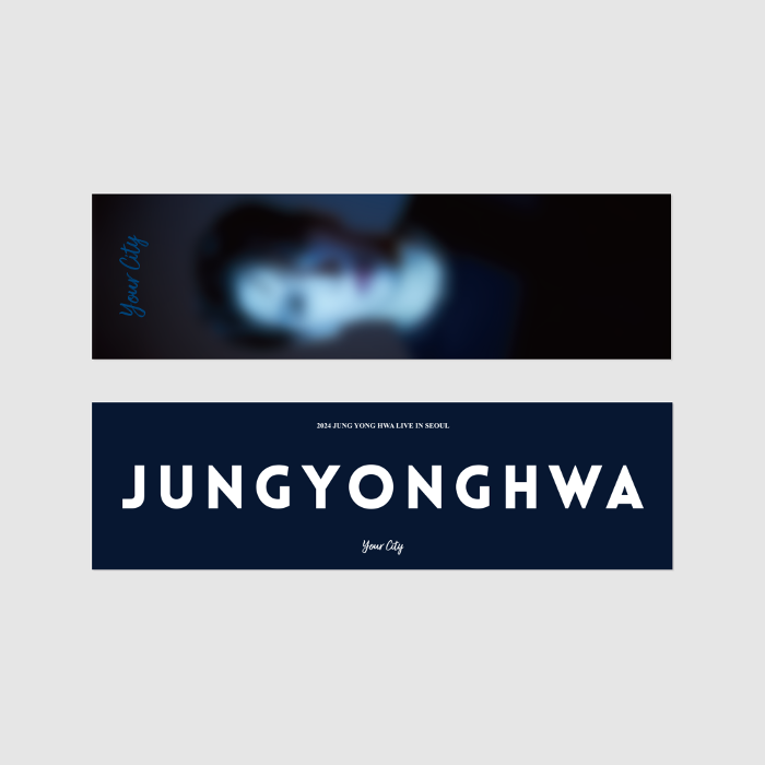 [On-line] 2024 JUNG YONG HWA LIVE &#039;YOUR CITY&#039; OFFICIAL MD _ PHOTO SLOGAN